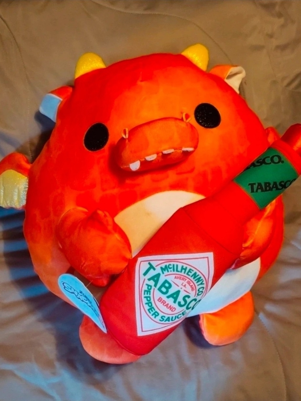 Tabasco Red Giant Squishmallow Dragon Stuffed Animal
